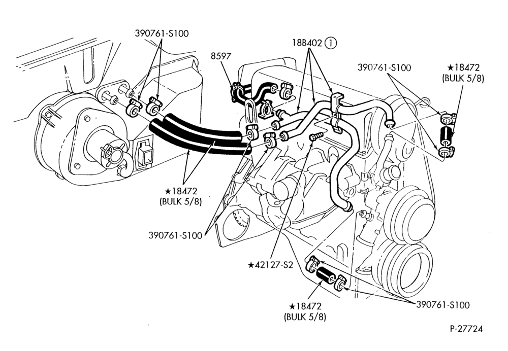 HEATER HOSES & TUBES-4 cyl. - 2.0L-R & B