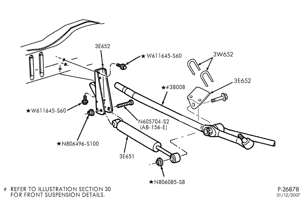 STEERING-Steering linkage shock absorber-E350,E(Super Duty)