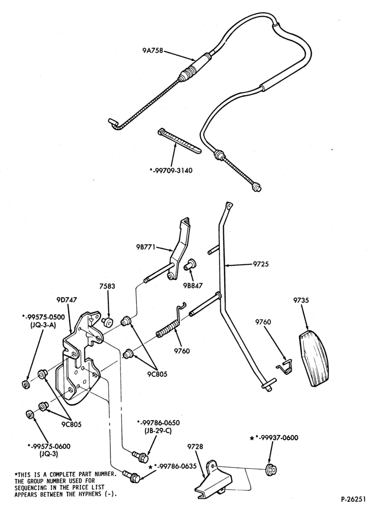97 - 4 CYL. 2.0L-Accelerator linkage
