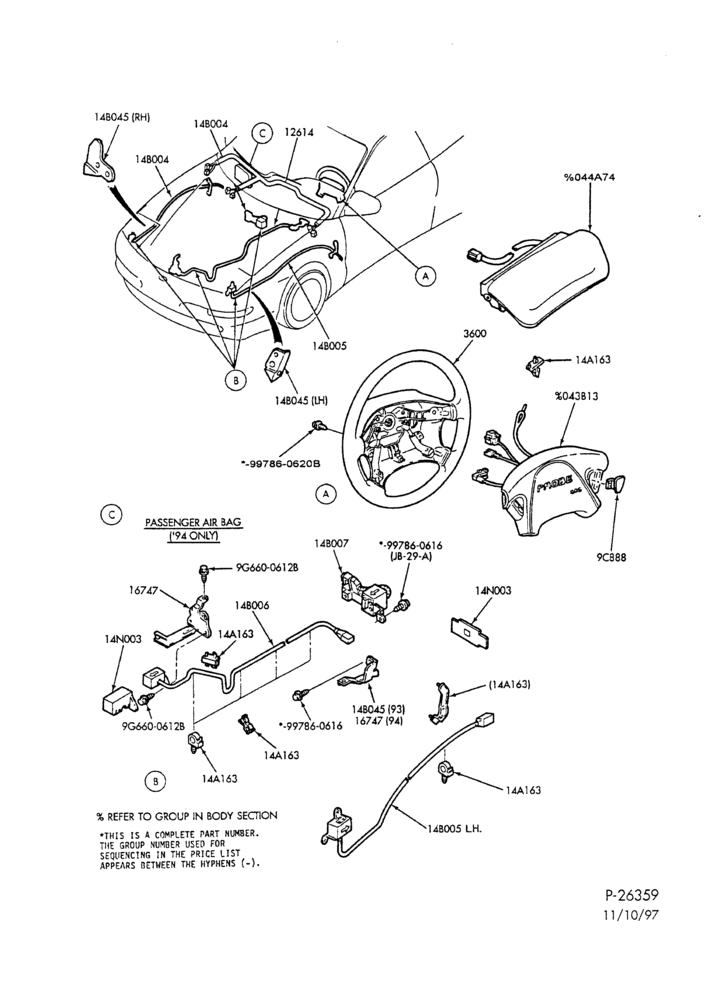 140.4 - ELECTRICAL SYSTEMS-Air bag module, sensors & wiring