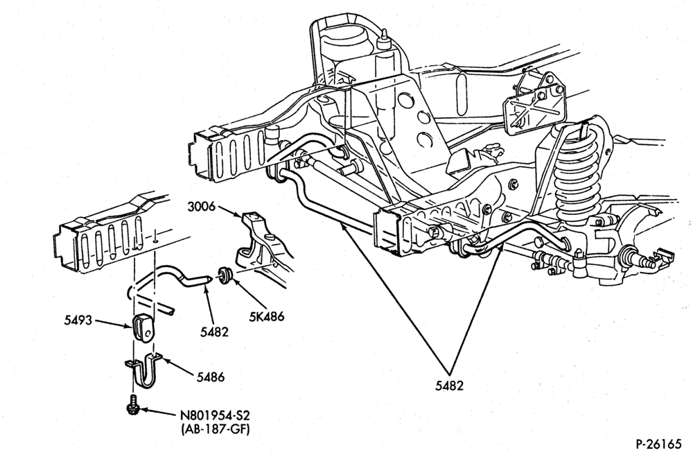 EXHAUST-Front suspension - stabilizer bar-E150/350,E(Super Duty)