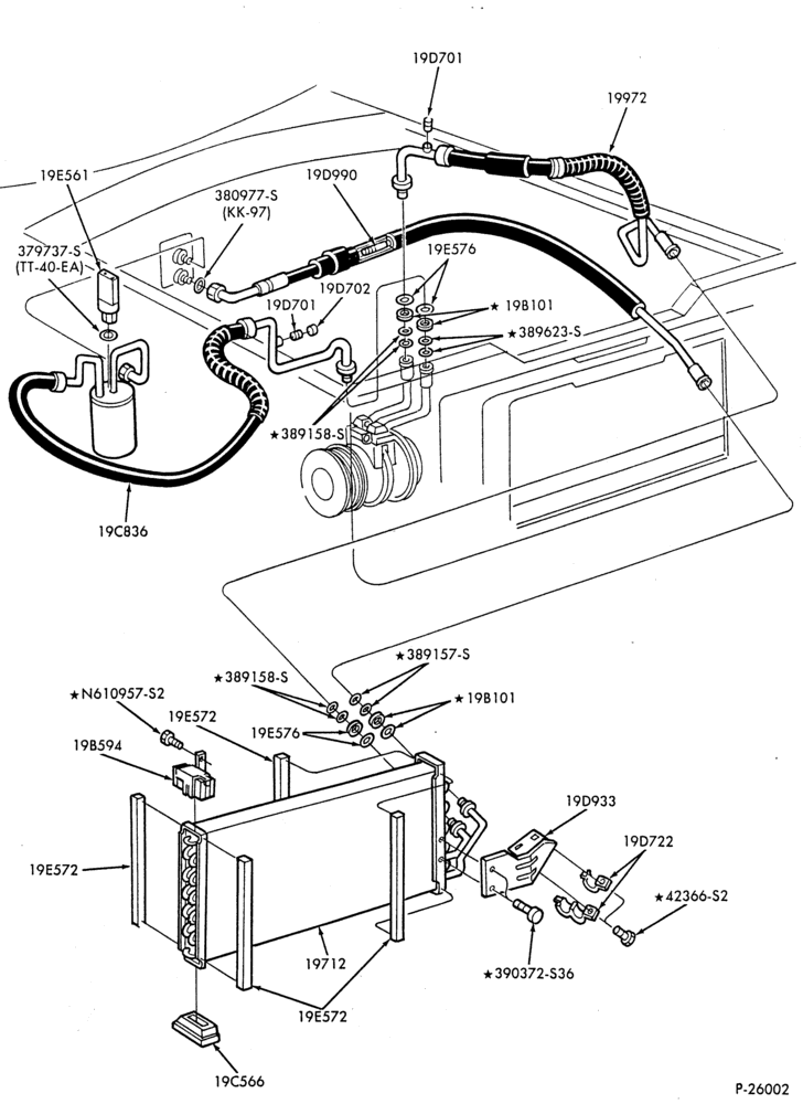 AIR CONDITIONER-4 cyl. - 2.0L - Diesel-W,MW