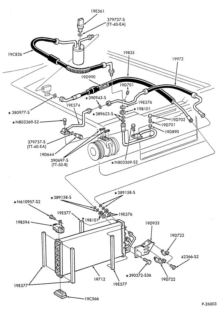 AIR CONDITIONER-4 cyl. - 1.9L - EFI-W,MW