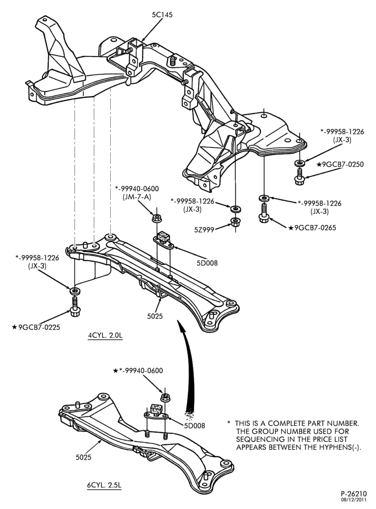 50 - FRONT SPRING AND STABILIZERS-CROSSMEMBER