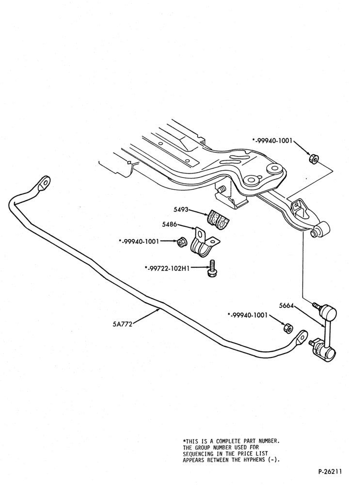 54 - FRONT SPRING AND STABILIZERS-REAR SUSPENSION - stabilizer bar - rear