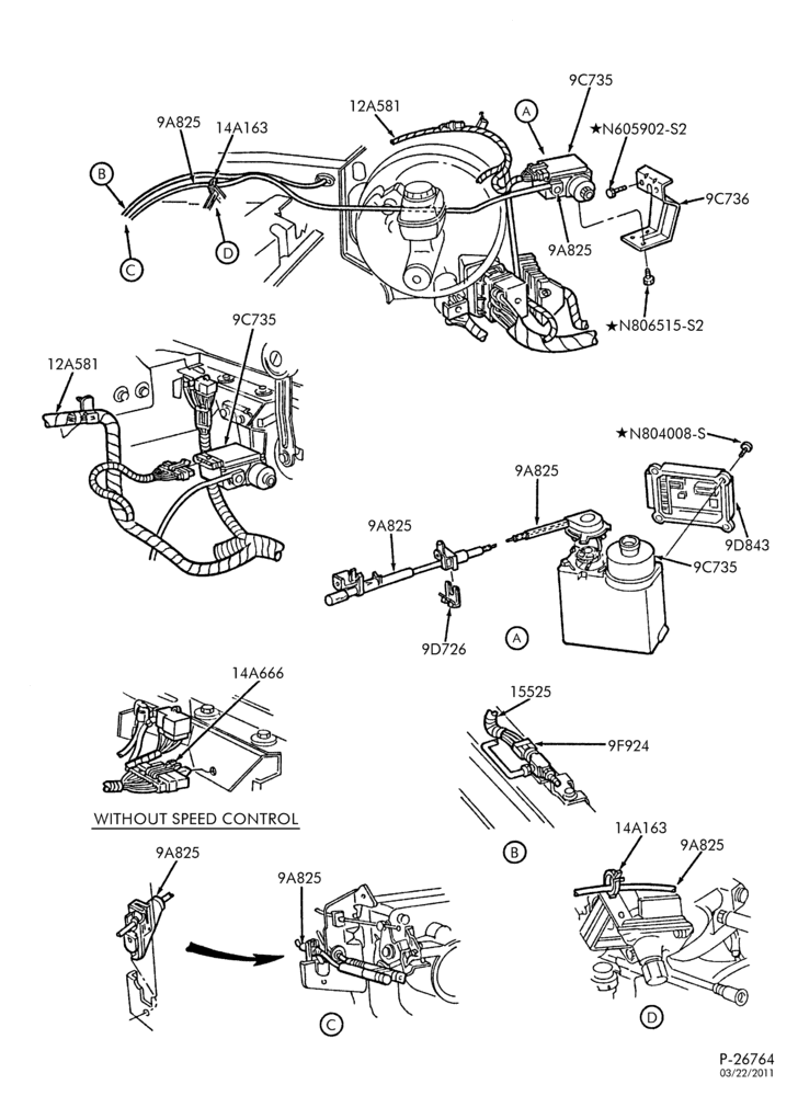 97.1 - 8 CYL. 7.5L-Speed control - factory installed