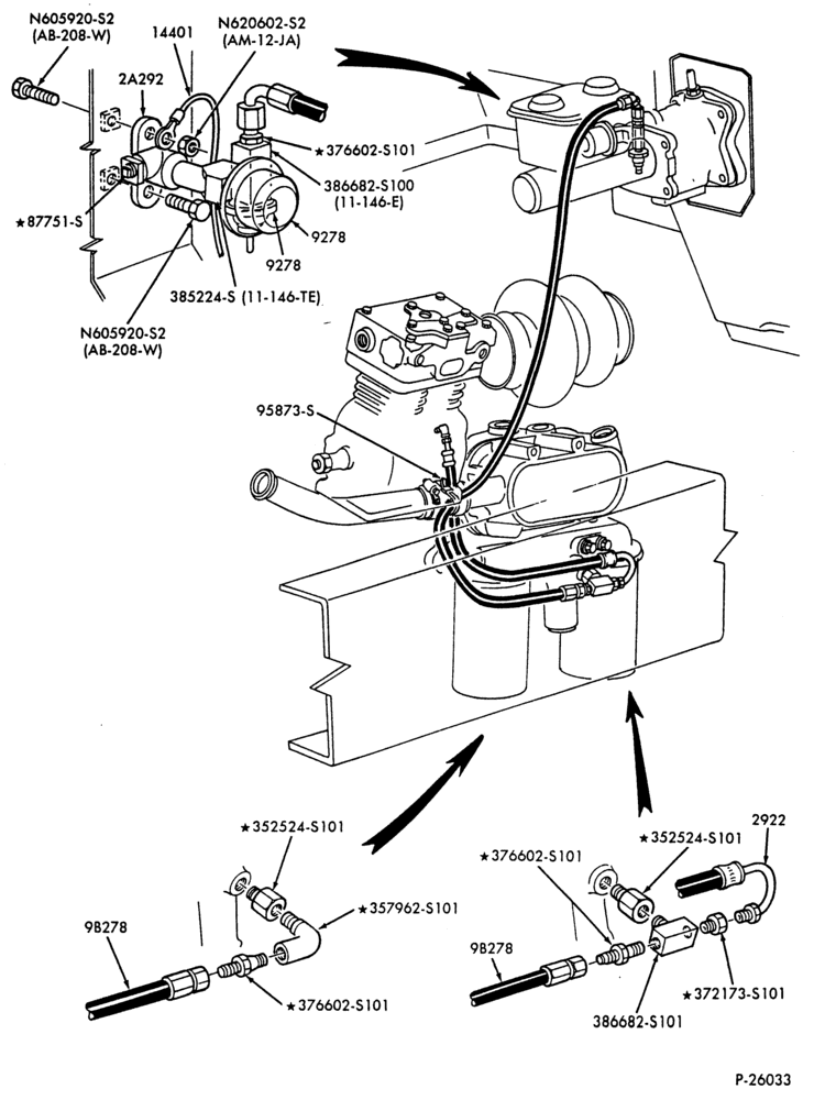 STARTER, IGNITION AND HEADLAMP SWITCHES-Engine warning system (oil pressure) - 6 cyl. 6.6L and 7.8L diesel