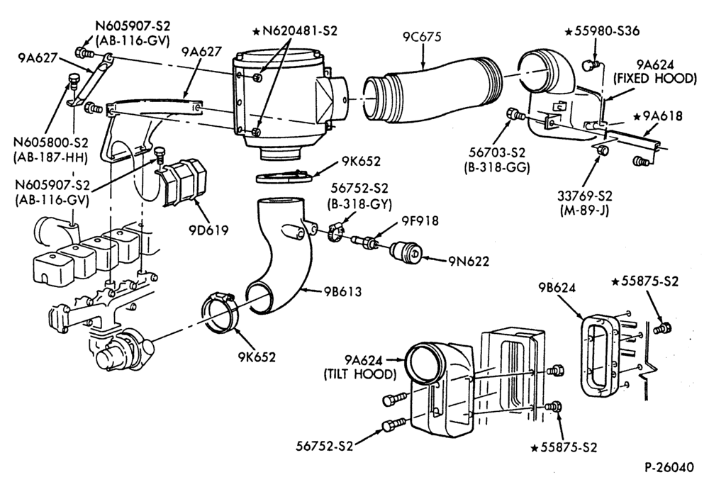 96.1 - 6 CYL. FD-1060 & FD-1460 DIESEL-Air cleaner (dry type) - FD-1060