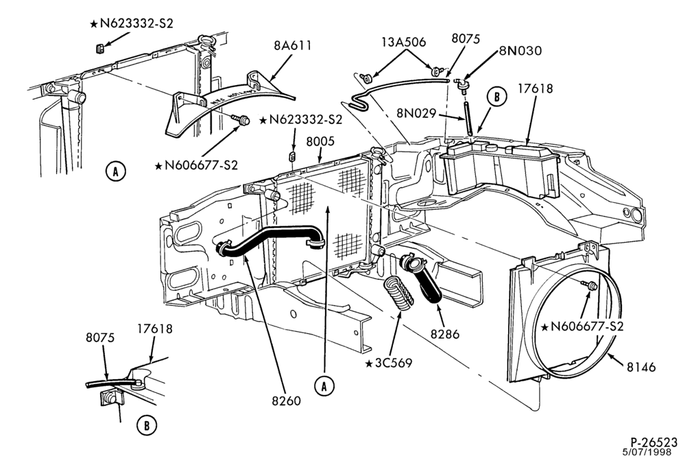 Схема установки F37Z-8146-A