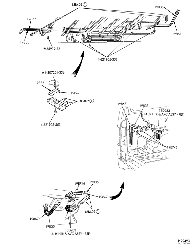 Схема установки E9UZ-19E746-B