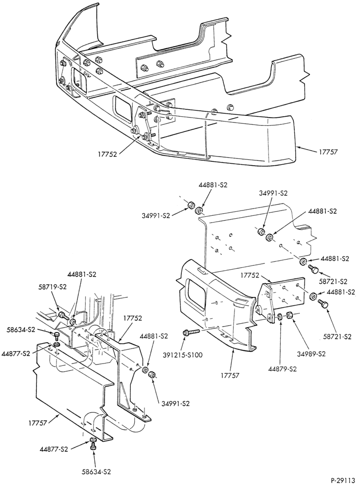 BUMPERS-Bumper parts and tow hooks - w/o bumper ends-F-FT600/900