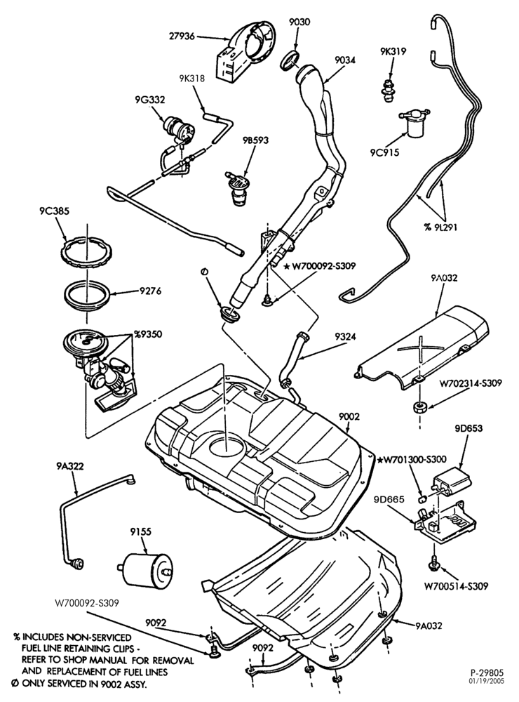 6 CYL. 2.5L-Fuel filter