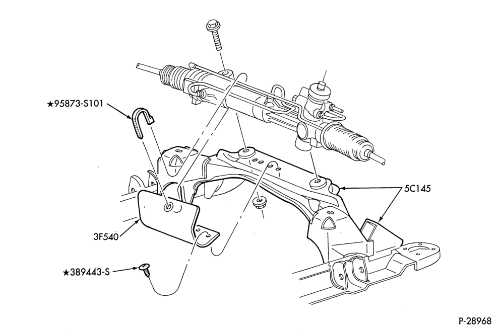 50 - SPRING, STABILIZERS, REAR SUSPENSION-Frame - number one crossmember-TW
