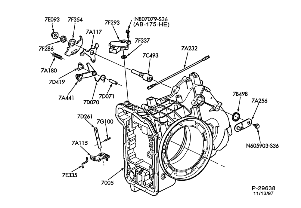 A70.21 - CD4E TYPE - INTERNAL PARTS-CD4E TYPE - manual linkage system & related parts