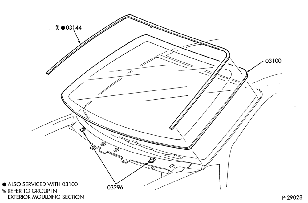 030 - CONSOLE, DASH, WINDSHIELD-Windshield parts-TW