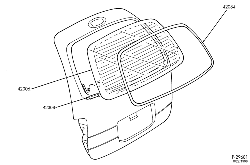400 - LIFT/TAILGATE, BACK-OF-CAB, BACK WINDOW-Rear liftgate - window & related parts-TW