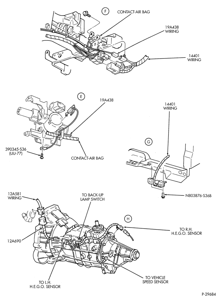Схема установки F5TZ-19A438-A