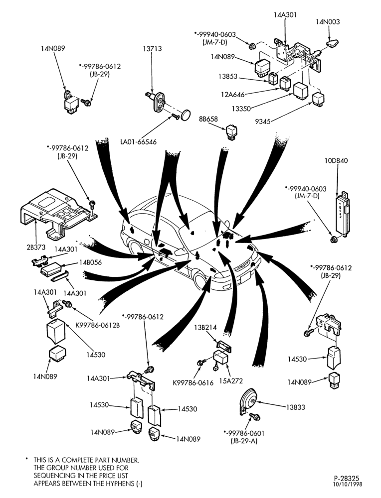 140 - ELECTRICAL SYSTEMS-Wiring system - horn relay, timer, buzzer & related parts