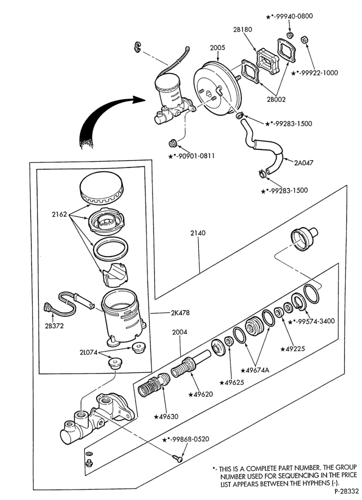 21 - BRAKES-Brake master cylinder and reservoir
