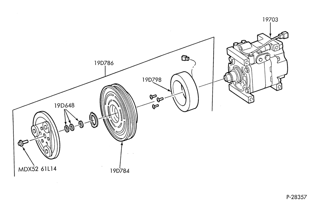 197 - AIR CONDITIONER-Compressor & clutch