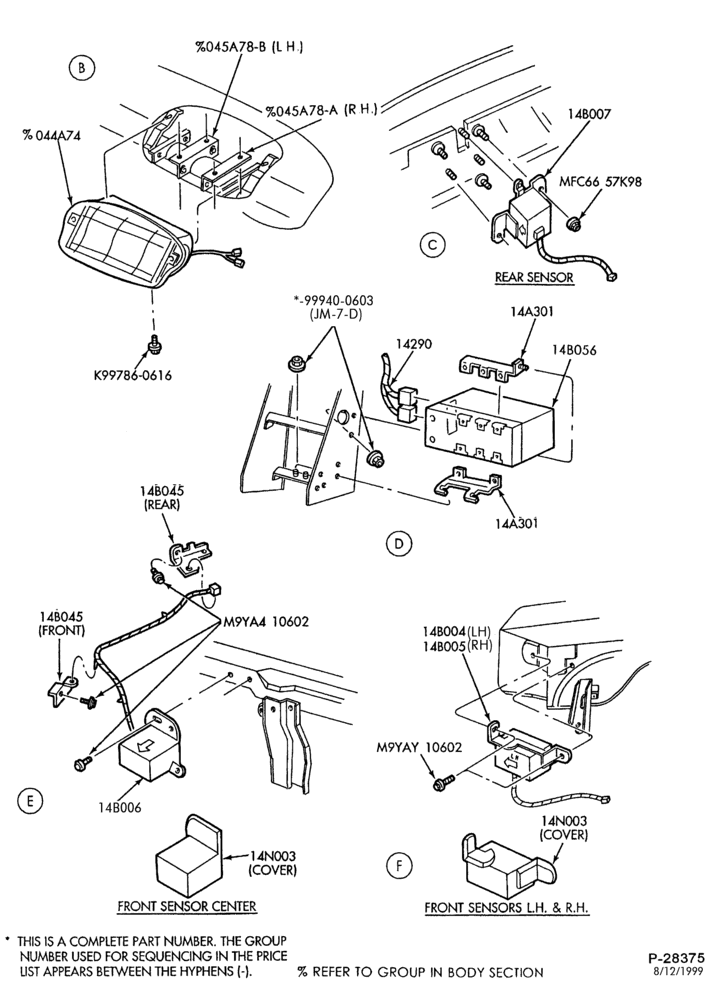 140.4 - ELECTRICAL SYSTEMS-Air bag module, sensors & wiring - Page B