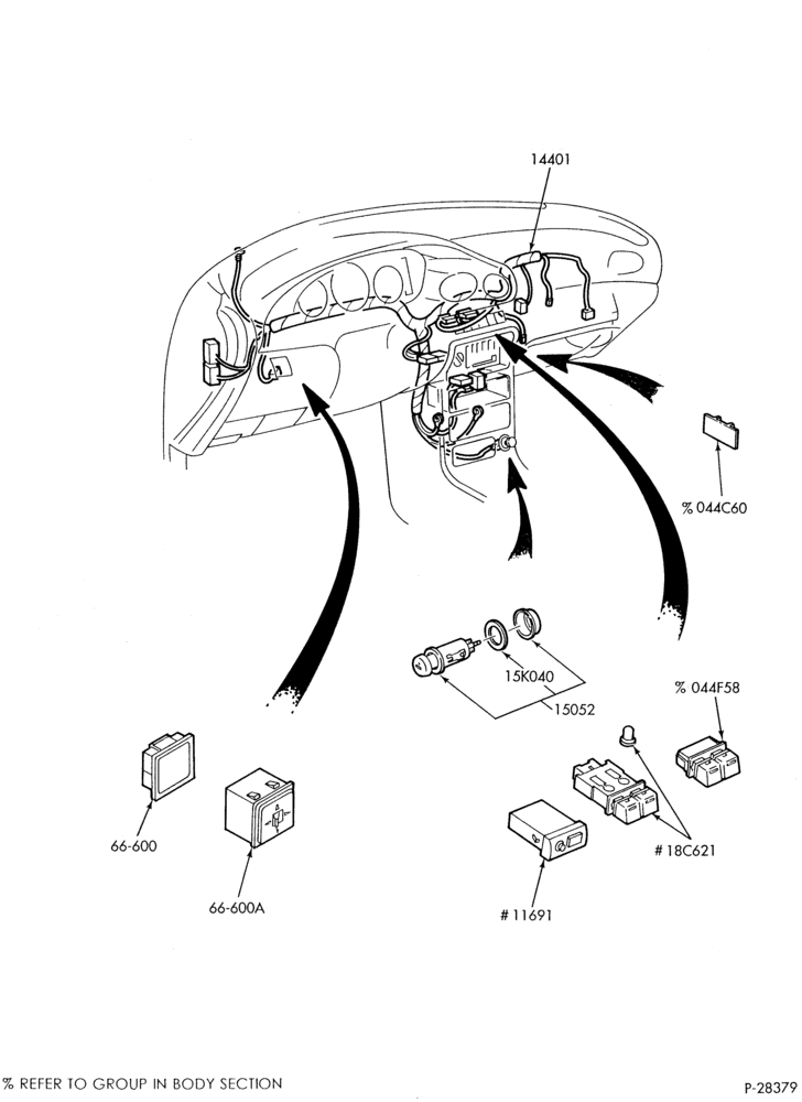140.1 - ELECTRICAL SYSTEMS-Wiring system - instrument panel & switches