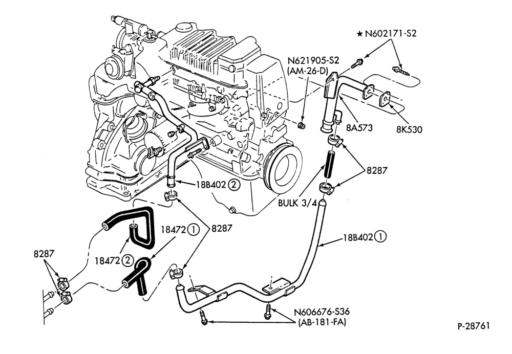 AIR CONDITIONER-4 cyl. - 1.9L - EFI - w/A/C-W,MW