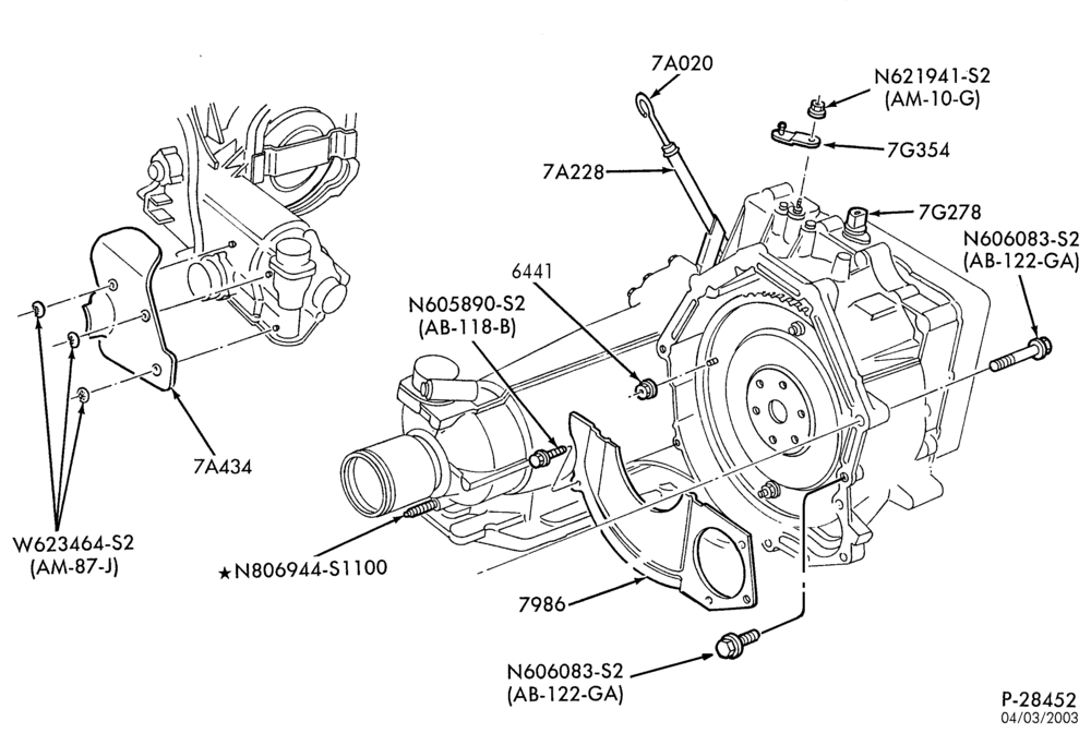 AUTOMATIC TRANSMISSION-EXTERNAL PARTS - Transmission installation-TW