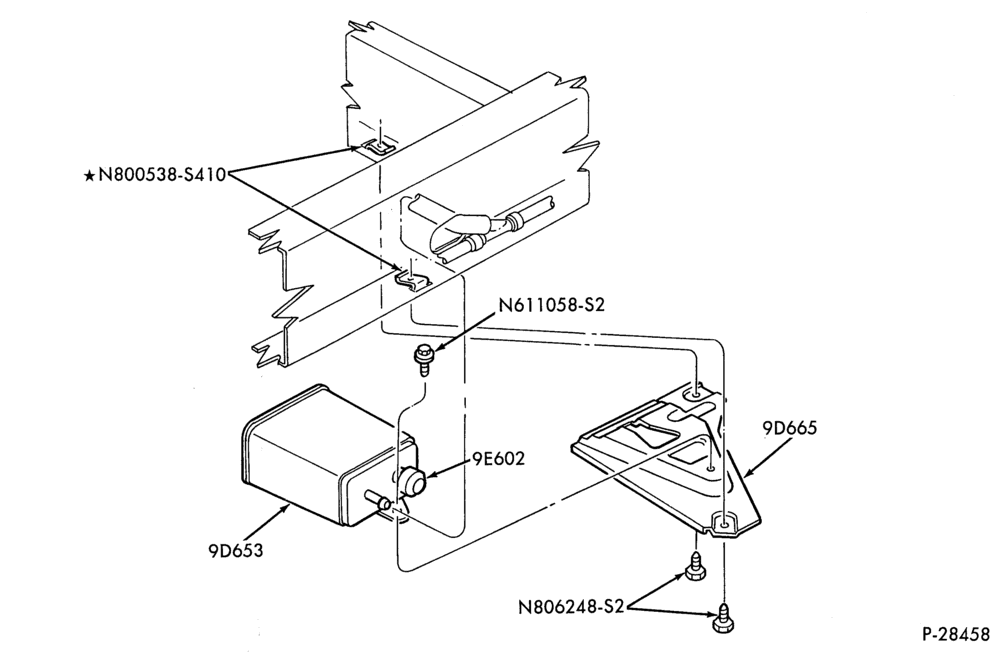 96.1 - 6 CYL. 3.0L - EXC. SOHC-Fuel vapor canister & related parts