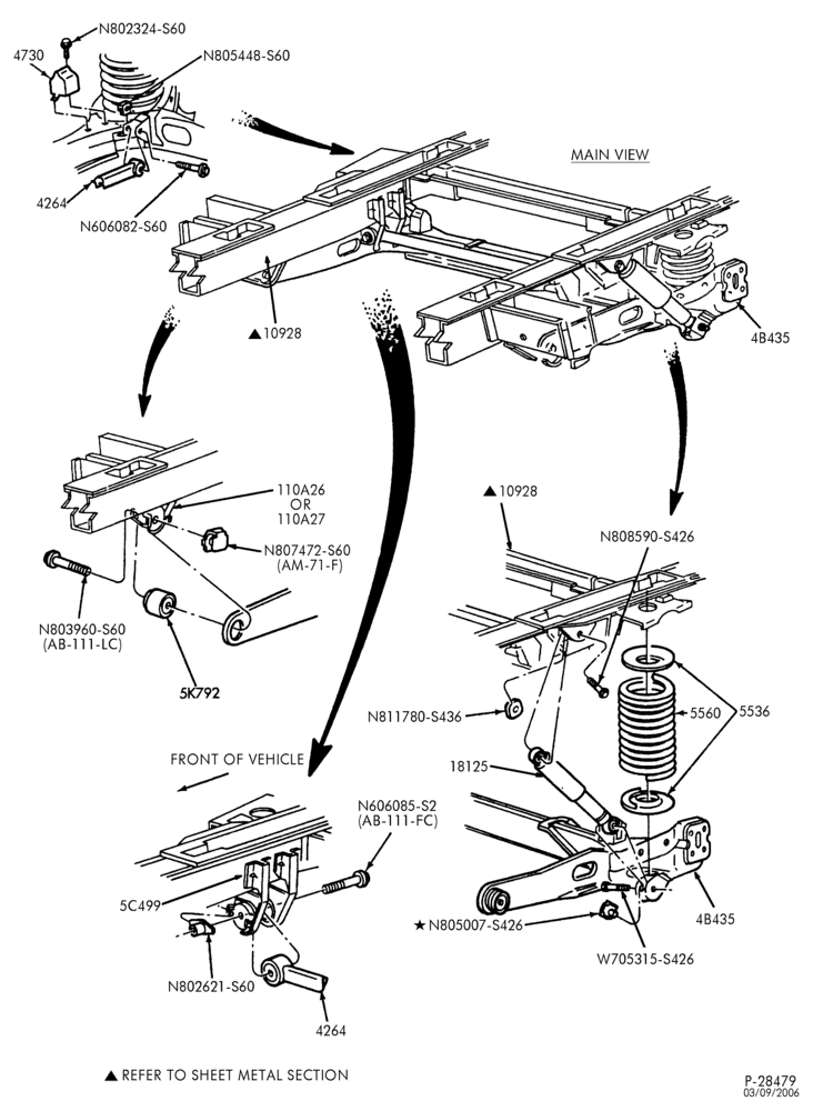 55 - SPRING, STABILIZERS, REAR SUSPENSION-Rear suspension - without Load Leveling-TW