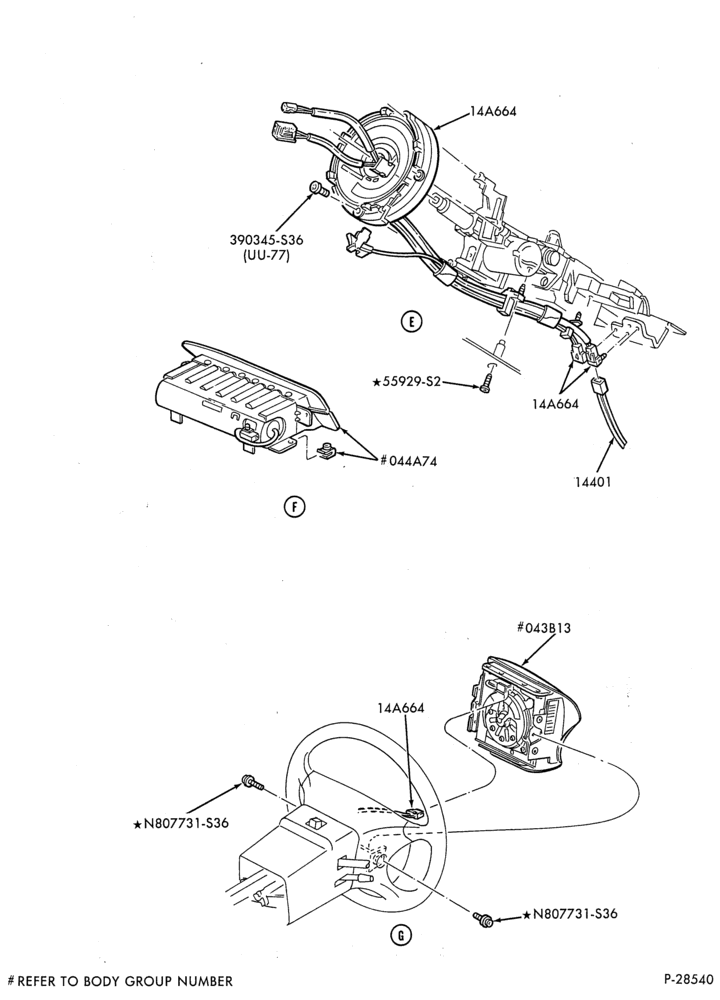 140.4 - ELECTRICAL SYSTEMS-Air bag modules, sensors & wiring - Page B