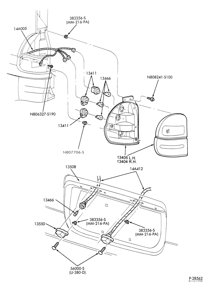 134 - LAMPS-Rear lamp, backup lamp, license plate lamp & related parts-TW