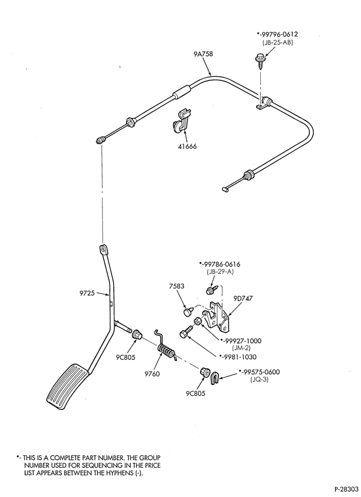 97 - CHOKE, ACCELERATOR AND SPEED CONTROL-Accelerator linkage
