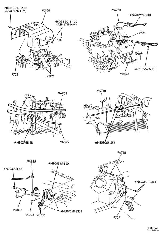 97 - AIR CLEANER, CHOKE, ACCEL, SPEED CONTROL-Accelerator linkage