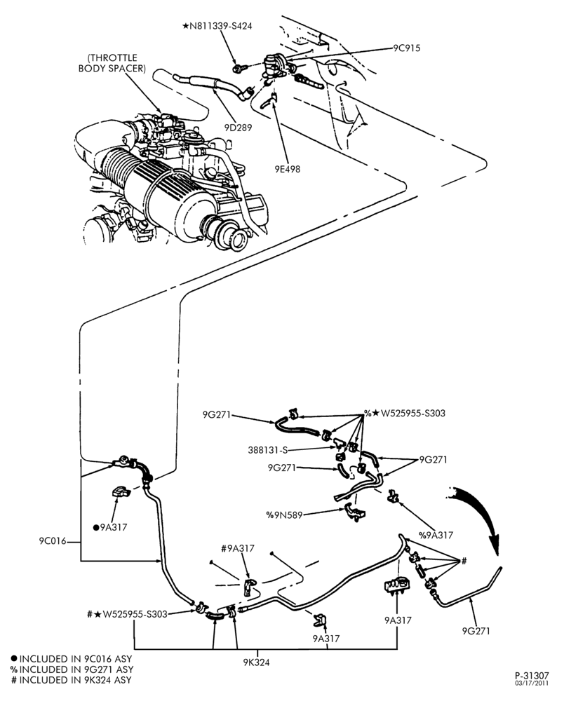 96.1 - AIR CLEANER, CHOKE, ACCEL, SPEED CONTROL-Fuel vapor management valve