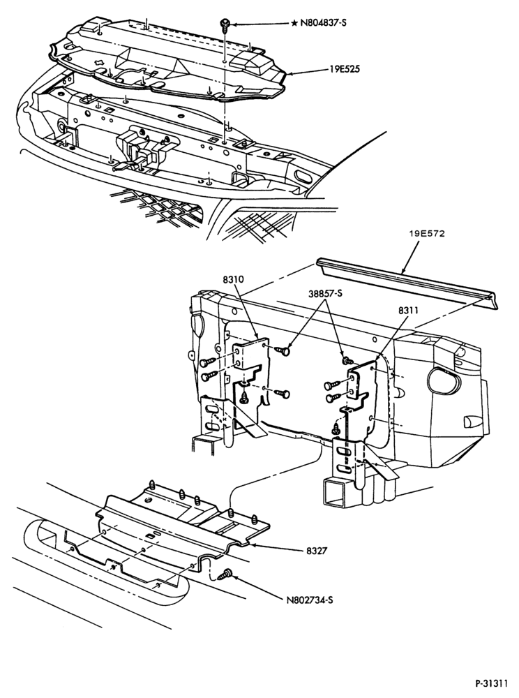 82 - RADIATOR, GRILL AND COOLING-Radiator grille air deflectors-TE