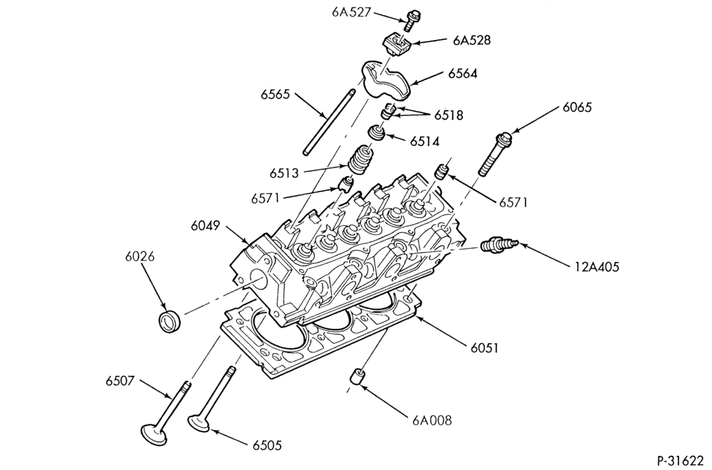 60.2B - 6 CYL. 3.0L - EXC. DOHC-Valves & push rods