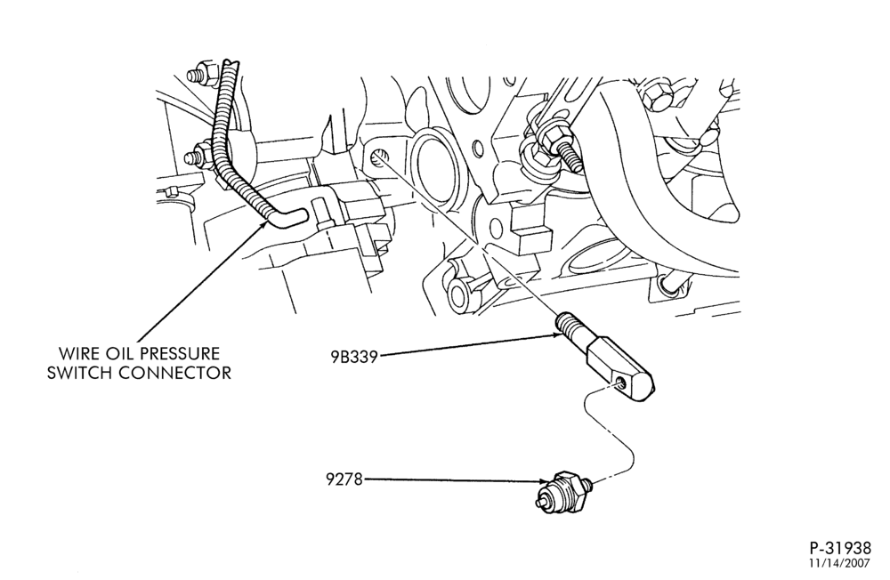 93.1 - 6 CYL. 4.2L - GAS-Oil pressure sender & related parts