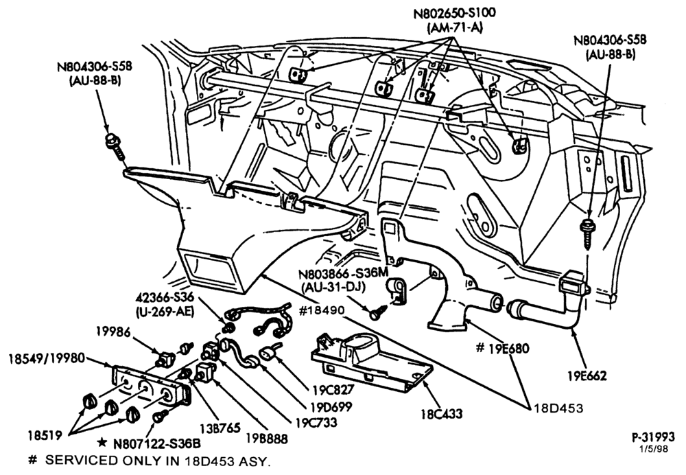195 - HEATERS-Heater ducts & controls-F150/250-Under 8500# GVW