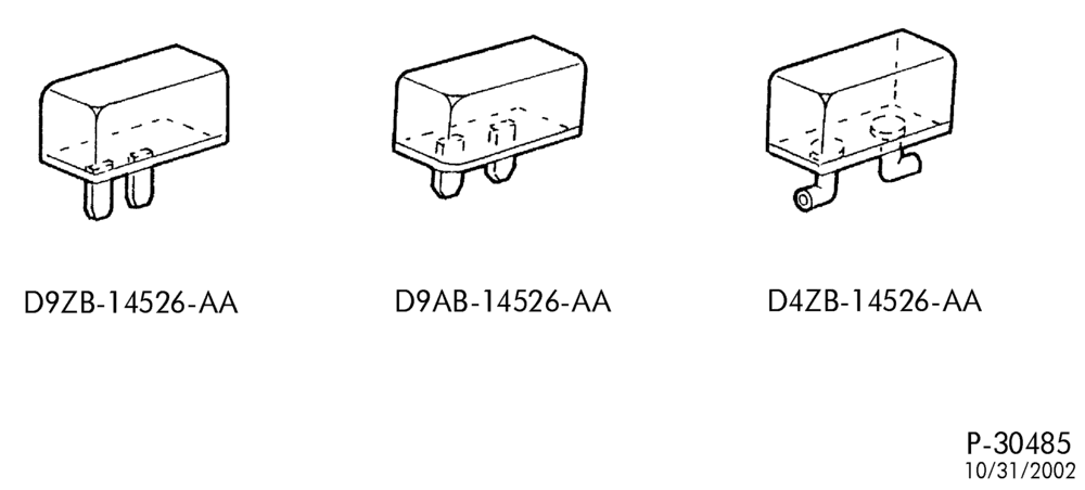 Схема установки D4ZB-14526-AA