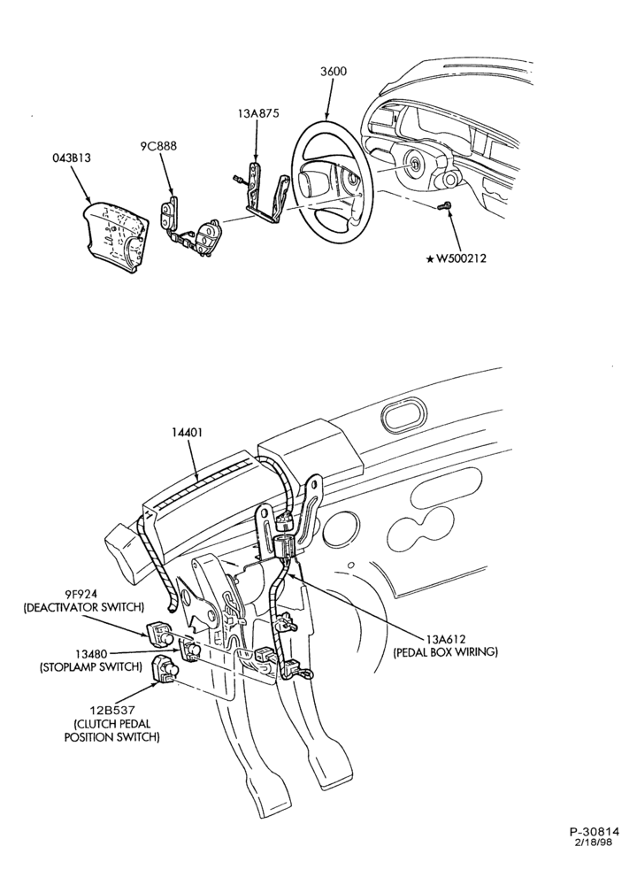 97.1 - 6 CYL. 2.5L-Speed control - passenger compartment
