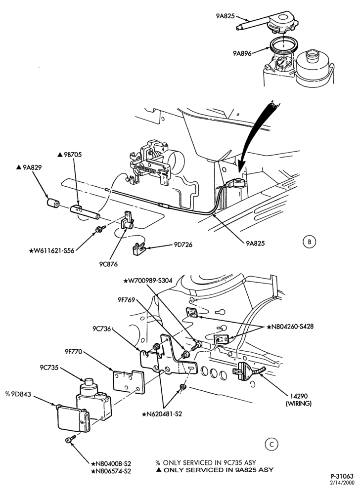 97.1 - 6 CYL. 3.0L - EXC. DOHC-Speed control - Page B