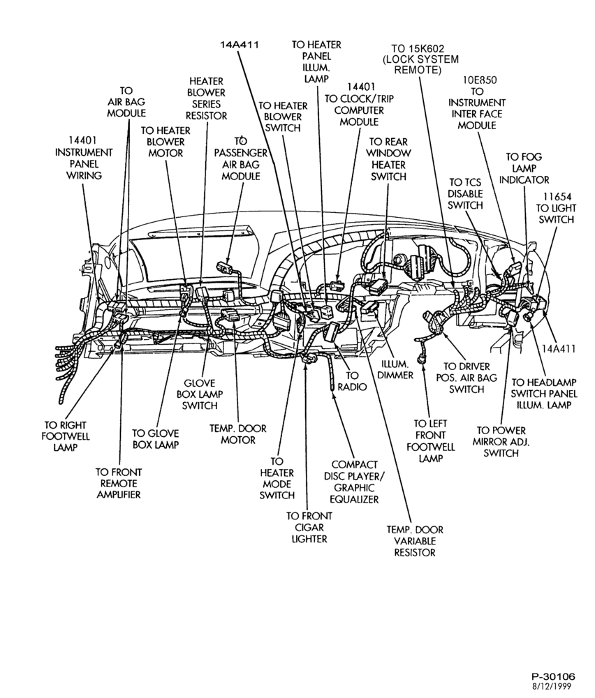 140.1 - ELECTRICAL SYSTEMS-Wiring system - instrument panel