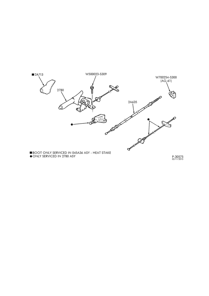 26 - BRAKES-Parking brake system - hand control
