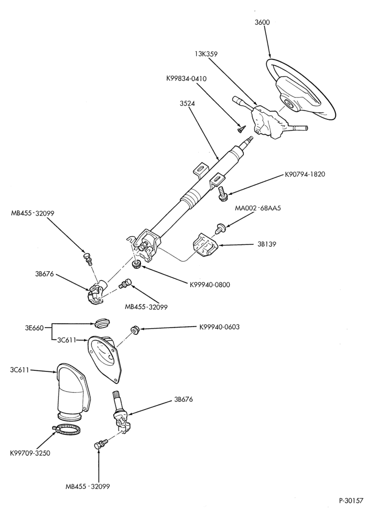 35 - POWER STEERING SYSTEM-Steering column