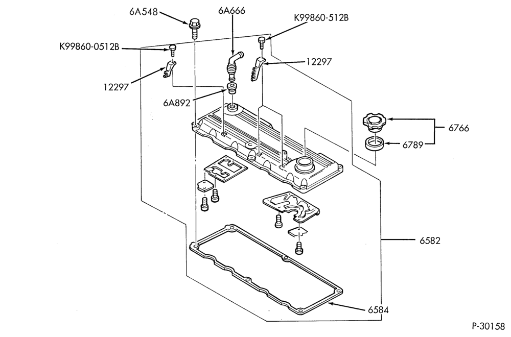 ENGINE-Valve covers & related parts