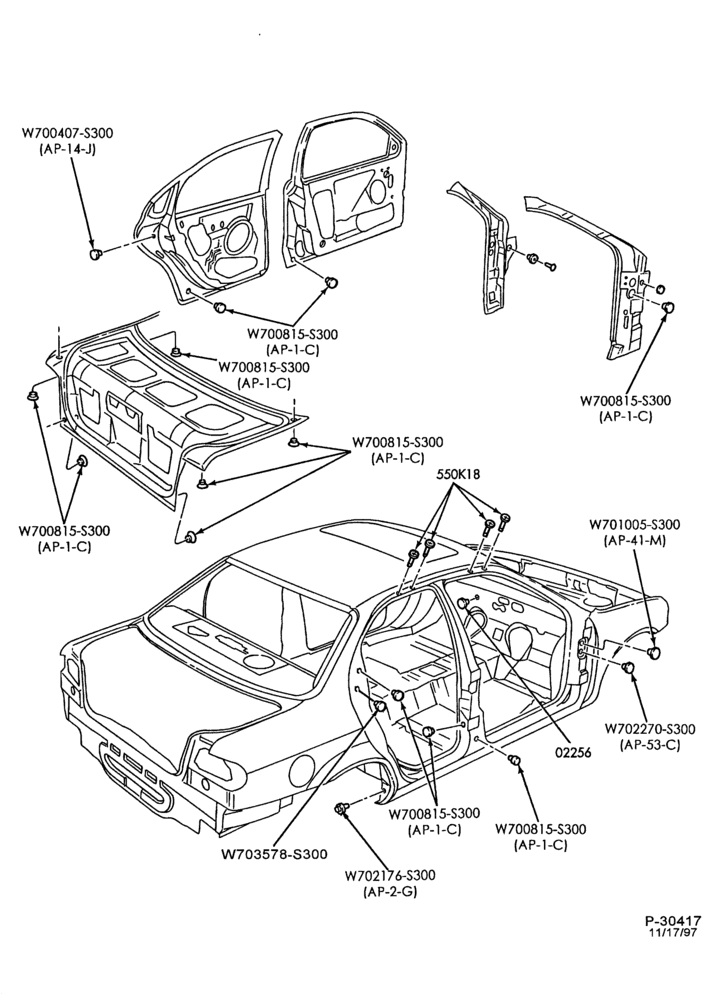 NB,NN - SHEET METAL-Plug buttons & access hole covers - Page B