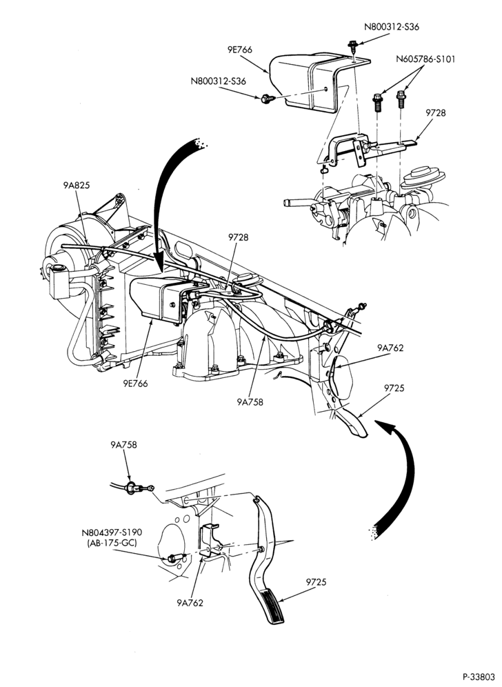 97 - 4 CYL. 2.5L-Accelerator linkage