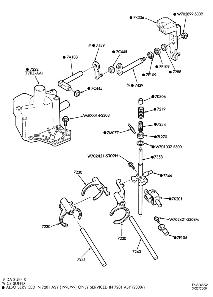 70.22 - INTERNAL PARTS-Transaxle manual gearshift - cableshift - MTX-75-5/S
