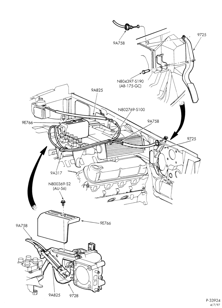 97 - 8 CYL. 5.0L - GAS-Accelerator linkage